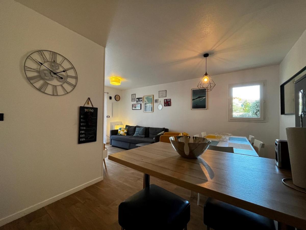 Bel Appartement T3 Avec Jardin, Piscine Et Parking, Proche Plage A Hendaye - Fr-1-239-739 Bagian luar foto